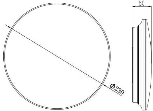 文件:J-ZFZC-E8W-17X2LDA 自电吸顶IP65照明灯 尺寸.jpg