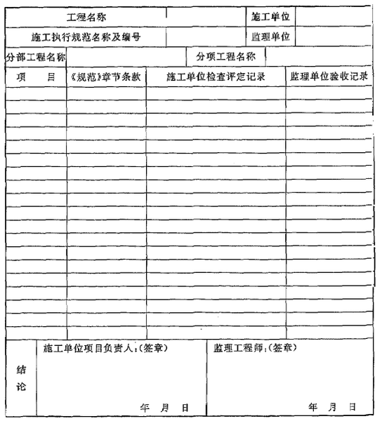 文件:消防通信指挥系统施工及验收规范GB50401-2007 表C消防通信指挥系统施工过程质量检查记录.png