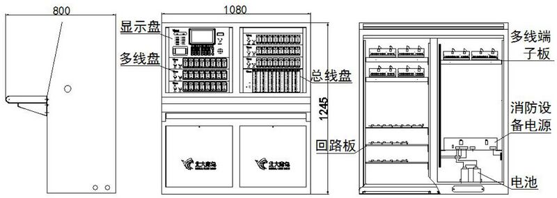 文件:JB-TT-JBF-11SF火灾报警控制器 结构图.jpg