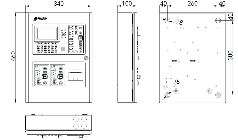 文件:JBF62M-P02 储能电站用火灾报警控制装置 尺寸.png