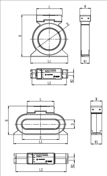 文件:JBF-62S30电气火灾监控器设备 结构尺寸.png
