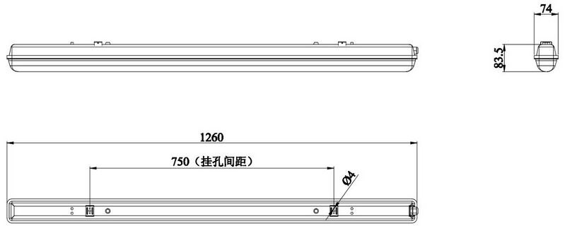 文件:J-ZFZC-E12W-16Z6DA（单支三防支架）自带电条管灯 尺寸.jpg